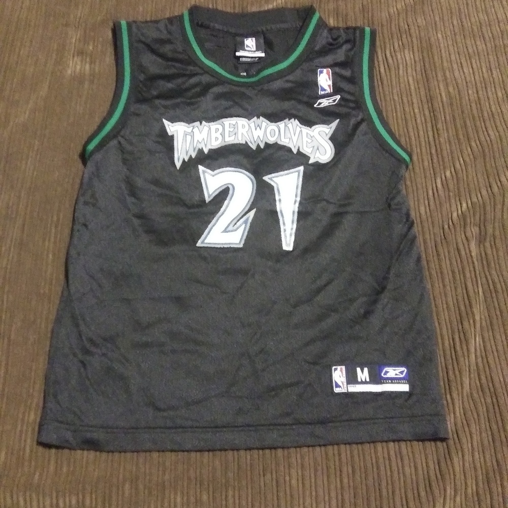 Kevin Garnett T-wolves youth medium jersey- Reebok